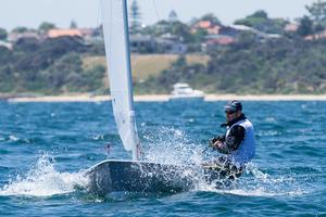 Making a splash with Scott Olsen (WA) is equal second and has two bullets, a third, a fourth, a tenth and drops a 21st. - 39th Sabre Australian Championship photo copyright  Alex McKinnon Photography http://www.alexmckinnonphotography.com taken at  and featuring the  class