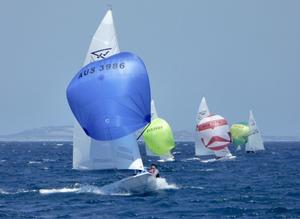 Day 2 – Jerwoods fast reaching - Gemmill Homes Flying 15 Australian Championship photo copyright Jonny Fullerton taken at  and featuring the  class