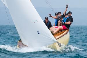 Rockstars on Harriet - Sponsors caps getting a good outing too! - Mercedes Benz Mornington Couta Boat National Championships photo copyright  Alex McKinnon Photography http://www.alexmckinnonphotography.com taken at  and featuring the  class