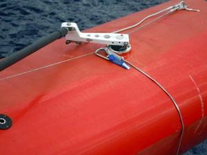 The snapped tether from Guo Chuan's safety harness photo copyright SW taken at  and featuring the  class