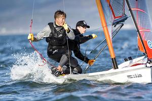 Racing duo Chrispin Beaumont and Tom Darling, both 18,winners of 2016 British  youth and national championships, and the Youth World championship in Auckland, New Zealand photo copyright Michael Ford taken at  and featuring the  class