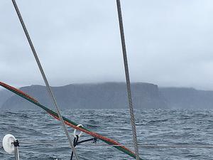 The view from on board as Challenge passes Cape Raoul - Rolex Sydney Hobart Yacht Race photo copyright  SW taken at  and featuring the  class