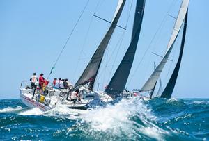 Chutzpah preparing to turn South to Hobart - 2016 Rolex Sydney Hobart Yacht Race photo copyright Lachlan Murnaghan taken at  and featuring the  class