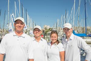 Gavin Brady, Aaron Rowe, Donna Hay, Andrew McLaren at the CYCA pre-start - 2016 Rolex Sydney Hobart Yacht Race photo copyright Steve Christo taken at  and featuring the  class