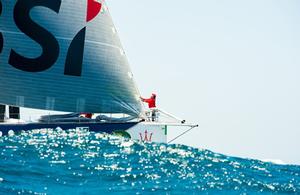 Volvo 70 Maserati - 2016 Rolex Sydney Hobart Yacht Race photo copyright Lachlan Murnaghan taken at  and featuring the  class