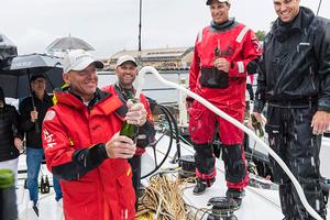 Beau Geste time to celebrate finishing - 2016 Rolex Sydney Hobart Yacht Race photo copyright  Andrea Francolini Photography http://www.afrancolini.com/ taken at  and featuring the  class