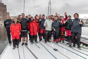 Fifth on line honours the crew of Beau Geste - 2016 Rolex Sydney Hobart Yacht Race photo copyright  Andrea Francolini Photography http://www.afrancolini.com/ taken at  and featuring the  class