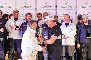 Anthony Bell receives the coveted J.H. Illingworth trophy - Rolex Sydney Hobart Yacht Race photo copyright Andrea Francolini taken at  and featuring the  class