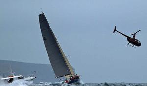 Shakti media boat & chopper - Club Marine Pittwater to Southport Yacht Race photo copyright RPAYC taken at  and featuring the  class