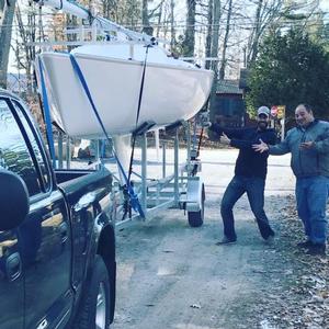 Sonar arrives in Lake George photo copyright Karen Miller taken at  and featuring the  class