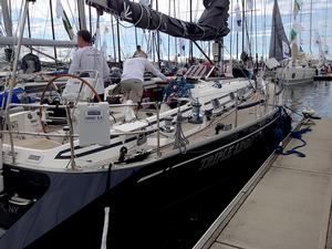 Triple Lindy moored in Hobart - 2016 Rolex Sydney Hobart Yacht Race photo copyright Bruce Montgomery taken at  and featuring the  class