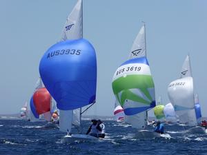 Day 2 – Downwind - Gemmill Homes Flying 15 Australian Championship photo copyright Jonny Fullerton taken at  and featuring the  class