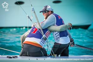 Bow: 17 / Sail: USA 8481 / Skipper: Mark Mendelblatt USA / Crew: Brian Fatih USA - 2016 Star Sailors League Finals photo copyright  Marc Rouiller / Star Sailors League taken at  and featuring the  class