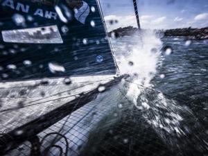 The Extreme Sailing Series 2016. Oman Air - Morgan Larson (USA) - helmsman/skipper, Pete Greenhalgh (GBR) – mainsail trimmer, Nasser Al Mashari (OMA) – bowman, Ed Smyth (NZL/AUS) - trimmer, James Wierzbowski (AUS) – bowman. Act 8.Sydney,Australia. 8th-11th December 2016 photo copyright Jesus Renedo / Lloyd images taken at  and featuring the  class