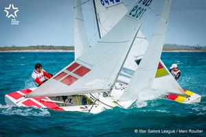 Bow: 94 / Sail: DEN 7829 / Skipper: Jonas Hogh-Christensen DEN / Crew: Steve Milne GBR, Bow: 05 / Sail: GER 8442 / Skipper: Johannes Polgar GER/ Crew: Markus Koy GER - 2016 Star Sailors League Finals photo copyright  Marc Rouiller / Star Sailors League taken at  and featuring the  class