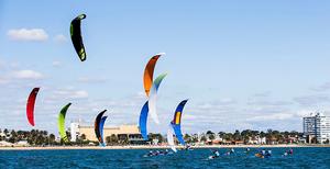 Fleet - IKA Formula Kite - Sailing World Cup Melbourne photo copyright Pedro Martinez / Sailing Energy / World Sailing taken at  and featuring the  class