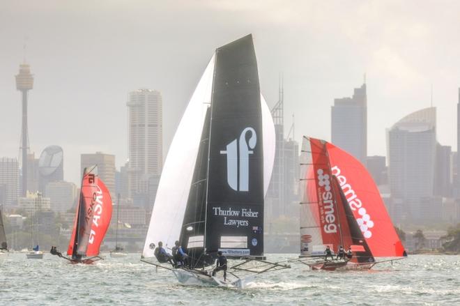 Asko, Smeg and Thurlow Fisher Lawyers battled it out at the front of the fleet. - 18 Footers Australian Championship © Michael Chittenden 