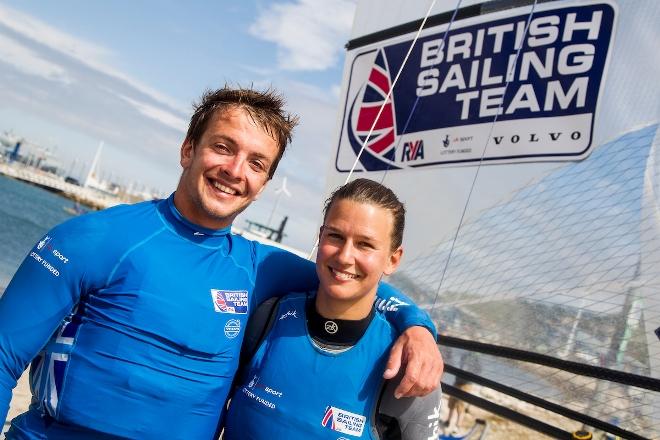 Ben Saxton and Nicola Groves – Sailing World Cup Weymouth &copy; Sailing Energy / World Sailing