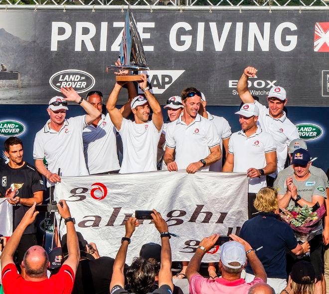 Act 8, Sydney 2016 – Day 4 – Following an epic victory in 2016, Swiss sailing stars Alinghi have announced their return to the Extreme Sailing Series™ in 2017 in defence of their title. &copy; Jesus Renedo / Lloyd images