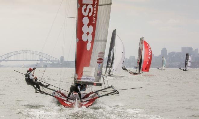 It was a close race for the minor places - 18ft Skiffs Australian Championship © Michael Chittenden 