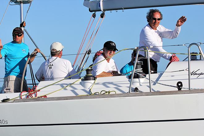 Denny Manrique’s Island Flyer team, underway - 2017 Conch Republic Cup © Priscilla Parker