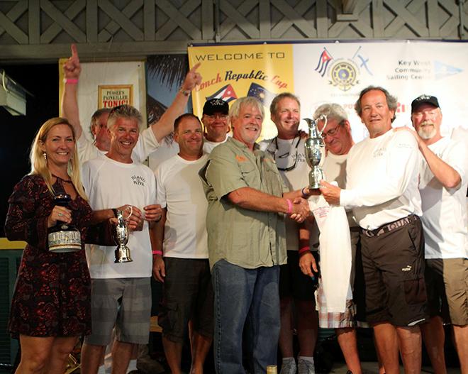 Denny Manrique’s Island Flyer team at the Trophy Presentation - 2017 Conch Republic Cup © Priscilla Parker