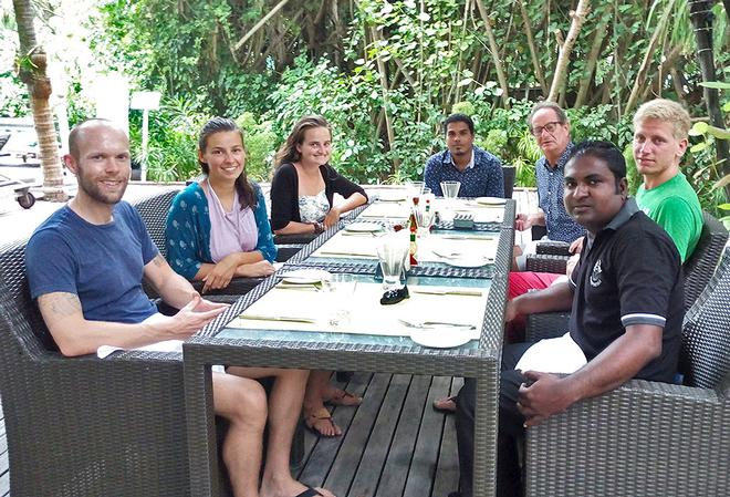 First arrivals for Sail Maldives receive typical Maldivian hospitality © Sail Maldives http://www.sailmaldives.net