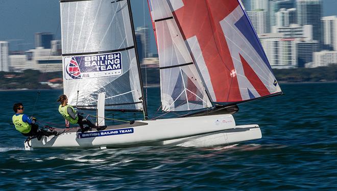 Nacra17 - 2017 Sailing World Cup Miami - Day 2 ©  Jesus Renedo / Sailing Energy http://www.sailingenergy.com/