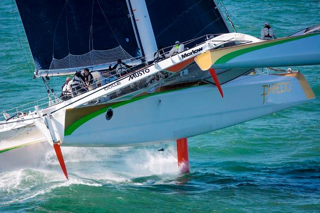 Lloyd Thornburg’s MOD70 Phaedo3 will be flying in the Antigua 360º Race © Team Phaedo