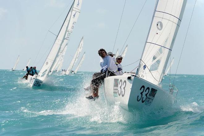 Calvi Network punches upwind to lead the J/70 Class - Quantum Key West Race Week 2017 © PhotoBoat.com