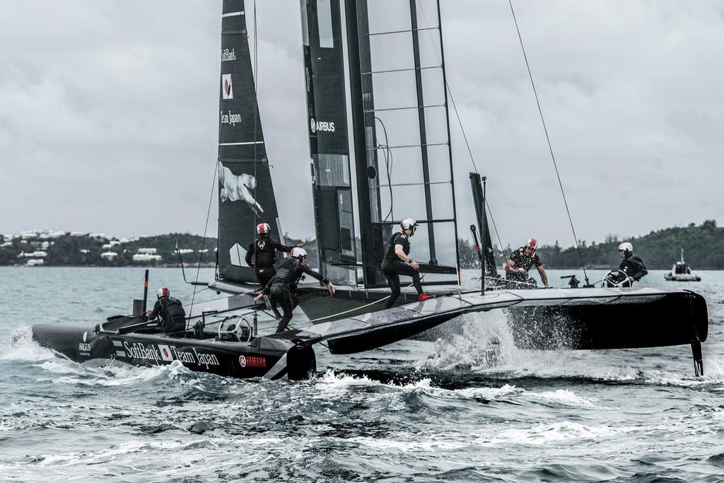 Softbank Team Japan - America's Cup Practice racing in AC45-S -, January 2017 photo copyright Americas Cup Media www.americascup.com taken at  and featuring the  class