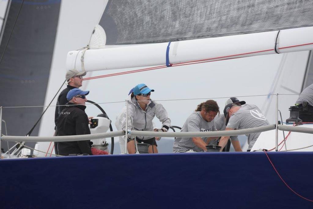 Double Olympic medalist, Jo Aleh is tactician on V5 - Bay of Islands Sailing Week, Day 1, January 25, 2017 ©  Will Calver - Ocean Photography http://www.oceanphotography.co.nz/