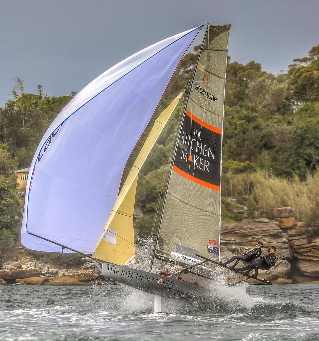 Race 3, Australia Day - Race 3 - 18ft Skiffs Australian Championship, January 30, 2017 © Michael Chittenden 