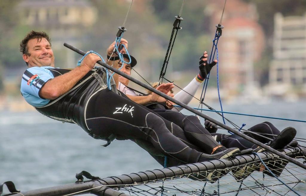 David Witt - Race 4 - 18ft Skiffs Australian Championship, January 30, 2017 © Michael Chittenden 