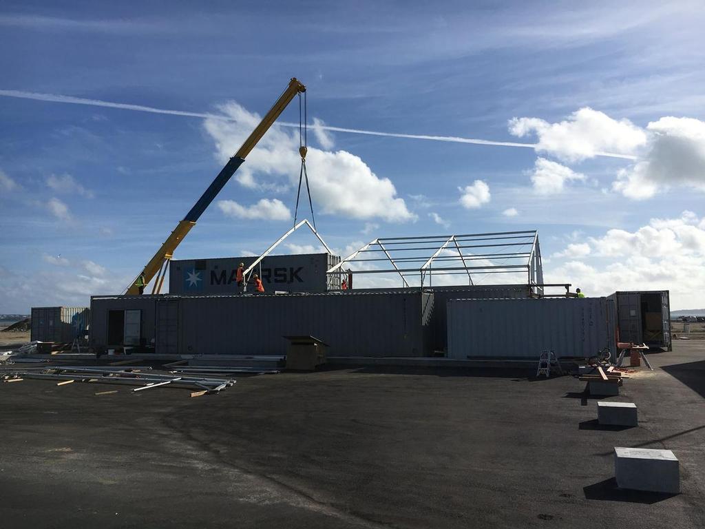 Emirates Team NZ Base construction, Bermuda - February 6, 2017 photo copyright Emirates Team New Zealand http://www.etnzblog.com taken at  and featuring the  class
