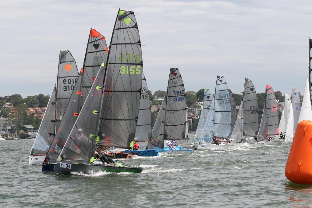 The series attracted a strong fleet of 40 boats with a record number of Junior and Cadet entries. - Thurlow Fisher Lawyers 54th Cherub Australian Championships 2016-17 © Carol Stephenson