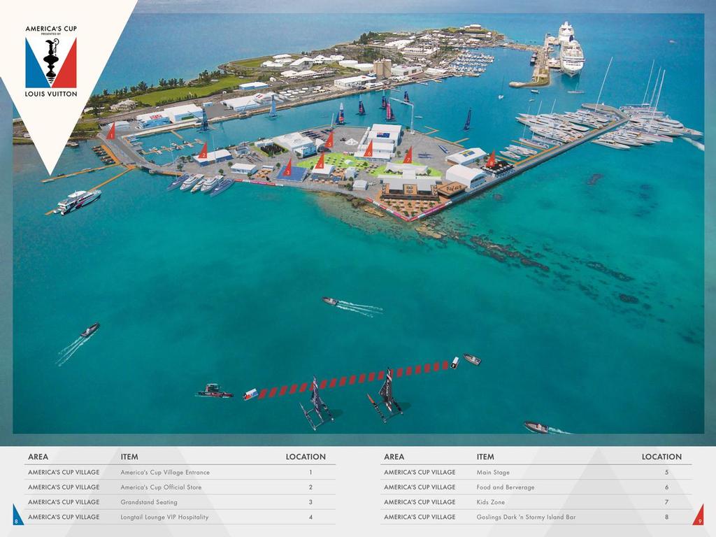 Artist’s impression of the completed America’s Cup base area - with 