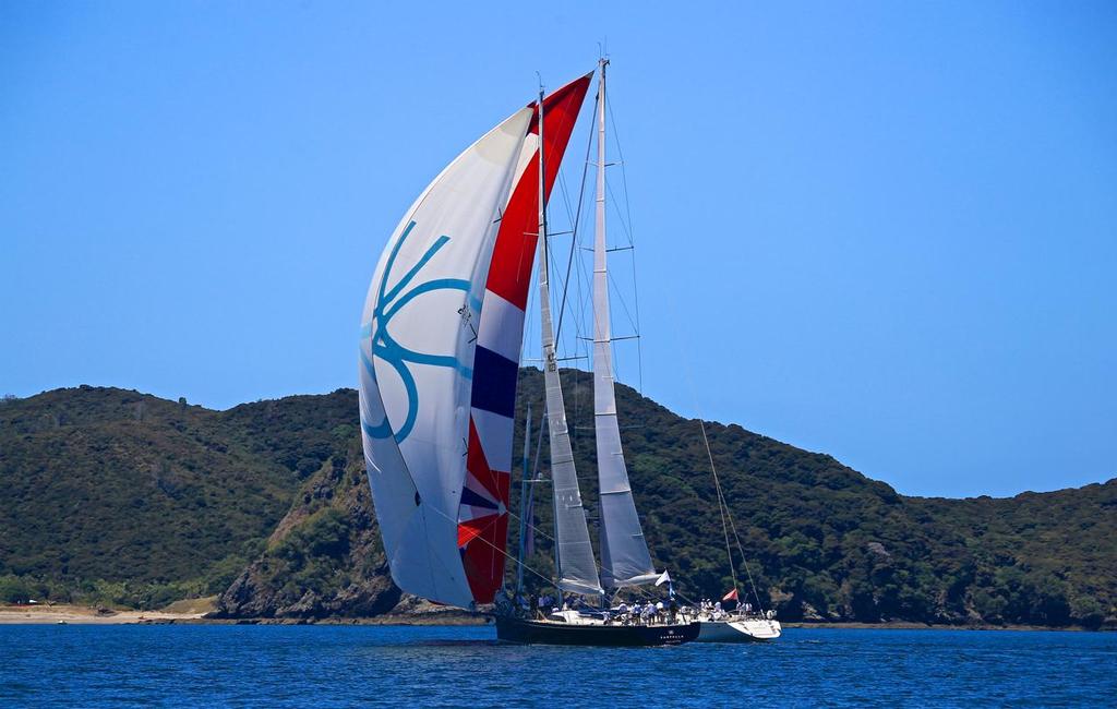 Luffing now - Millennium Cup and Bay of Islands Sailing Week, January 2017 photo copyright Steve Western www.kingfishercharters.co.nz taken at  and featuring the  class