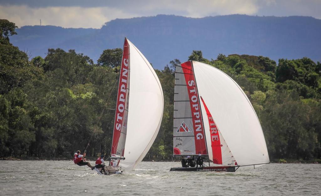 13ft and 16ft Skiff Nationals Lake Illawarra - Race 1 © Michael Chittenden 