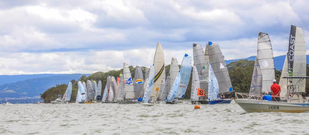 13ft and 16ft Skiff Nationals Lake Illawarra - Race 1 © Michael Chittenden 