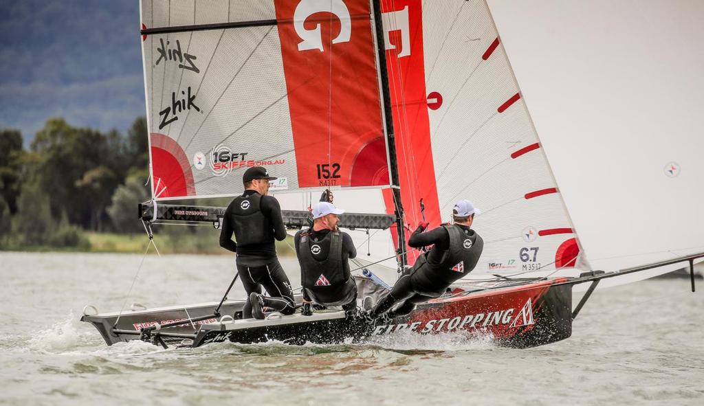13ft and 16ft Skiff Nationals Lake Illawarra - Race 1 © Michael Chittenden 