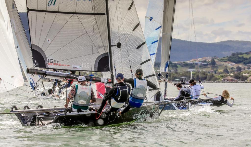 13ft and 16ft Skiff Nationals Lake Illawarra - Race 1 © Michael Chittenden 