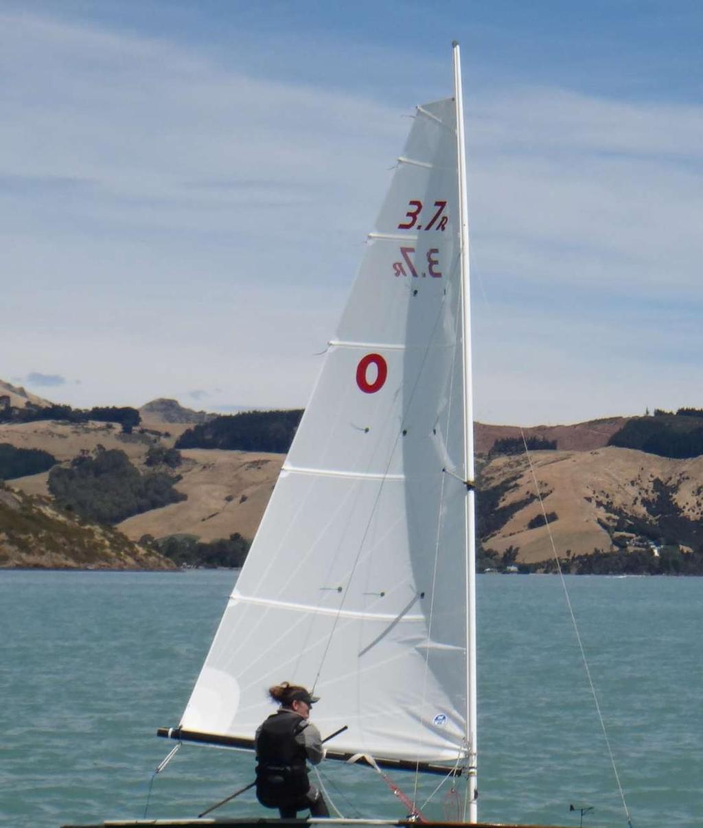 Radial sail approx 1sqm small in size - 3.7 NZ Championship 2017,Radial sail approx 1sqm small in size - 3.7 NZ Championship 2017 photo copyright Charteris Bay Yacht Club taken at  and featuring the  class