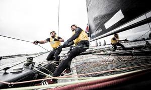 Act 3, Extreme Sailing Series Cardiff 2016 - Day 4 - SAP Extreme Sailing Team photo copyright Lloyd Images taken at  and featuring the  class