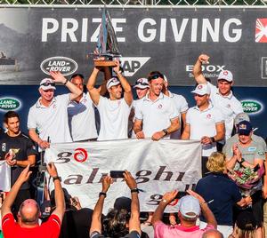 Act 8, Sydney 2016 – Day 4 – Following an epic victory in 2016, Swiss sailing stars Alinghi have announced their return to the Extreme Sailing Series™ in 2017 in defence of their title. photo copyright Jesus Renedo / Lloyd images taken at  and featuring the  class