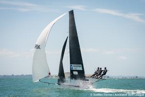 Day 2 - 18ft Skiff NZ Championship, February 5, 2017 photo copyright Suellen Davies / Auckland Skiff League taken at  and featuring the  class