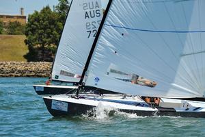 Peter Horne and Andre Blasse - Henning Harders OK Dinghy Nationals photo copyright Bruce Kerridge taken at  and featuring the  class