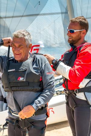 Gary (left) and Tom Purcell rigging up Viper Worlds 2017 photo copyright LaFoto taken at  and featuring the  class