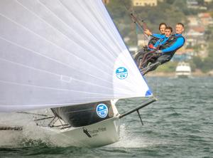 Thurlow Fisher Lawyers put up a strong fight and finished third. - 18 Footers Australian Championship photo copyright Michael Chittenden  taken at  and featuring the  class