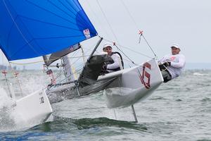 AUS441 is Queensland’s Daniel and Nathan Van Kerckhof, who are presently in second place. - Pinkster Gin 2017 F18 Australian Championship photo copyright  Alex McKinnon Photography http://www.alexmckinnonphotography.com taken at  and featuring the  class